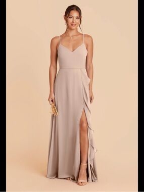 Birdy Grey Taupe Theresa Chiffon Bridesmaid Dress